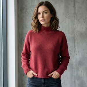 Charli Mock Neck Loose Fit Sweater